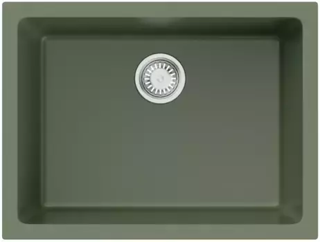 Мойка кухонная Omoikiri Okinoshima Natceramic 61х46 зеленый матовый, olive