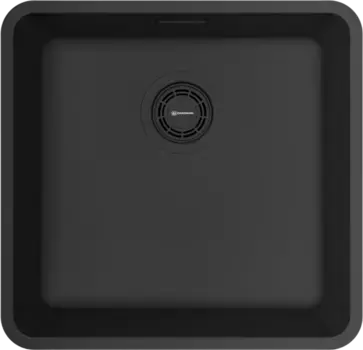 Мойка кухонная Omoikiri Omi 43x41.5 черный матовый, графит