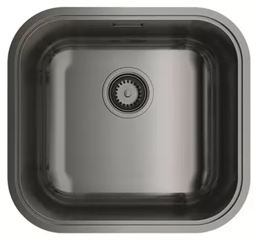 Мойка кухонная Omoikiri Omi 40x37 темный хром, вороненая сталь