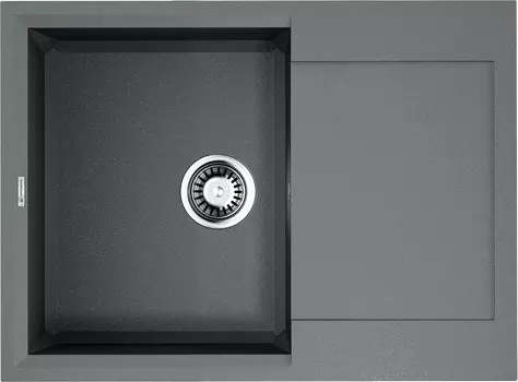 Мойка кухонная Omoikiri Sakaime Tetogranit 68х50 серый матовый, leningrad grey
