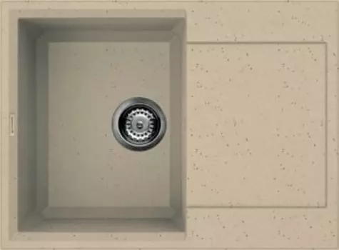 Мойка кухонная Omoikiri Sakaime Tetogranit 68х50 бежевый матовый, шампань