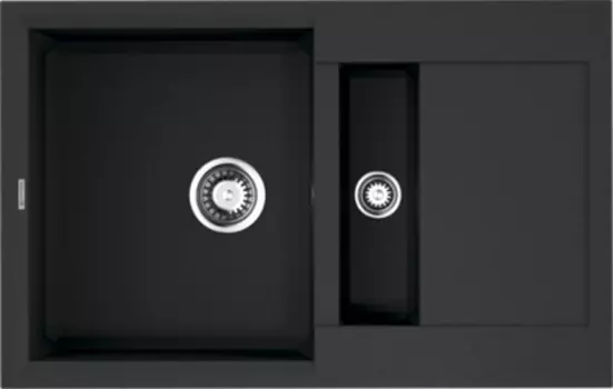 Мойка кухонная двойная Omoikiri Sakaime Tetogranit 78х50 черный матовый