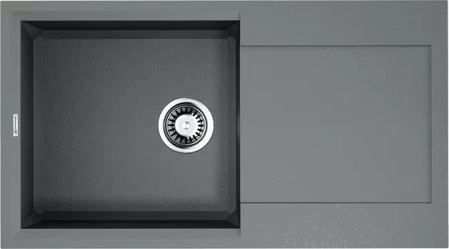 Мойка кухонная Omoikiri Sakaime Tetogranit 78х43.5 серый матовый, leningrad grey