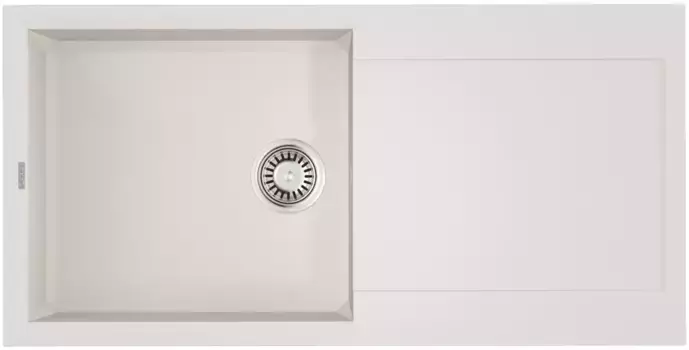 Мойка кухонная Omoikiri Sakaime Tetogranit 100х50 белый матовый