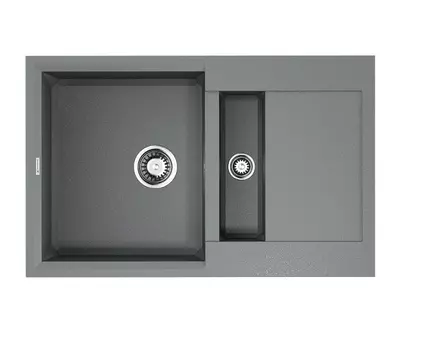Мойка кухонная двойная Omoikiri Sakaime Tetogranit 78х50 серый матовый, leningrad grey