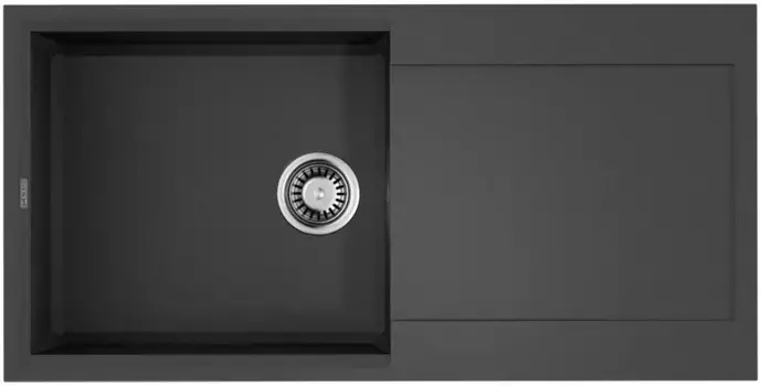 Мойка кухонная Omoikiri Sakaime Tetogranit 100х50 серый матовый, платина