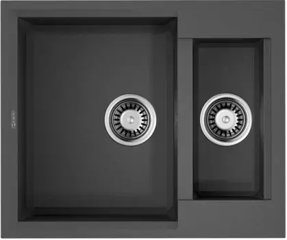 Мойка кухонная Omoikiri Sakaime Tetogranit 60х50 серый матовый, платина