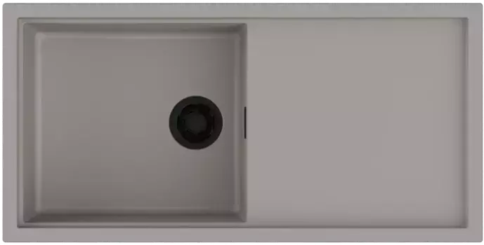 Мойка кухонная Omoikiri Sintesi Artceramic 100х50 серый матовый, leningrad grey