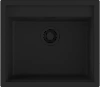 Мойка кухонная Omoikiri Sintesi Artceramic 57х50 черный матовый, графит