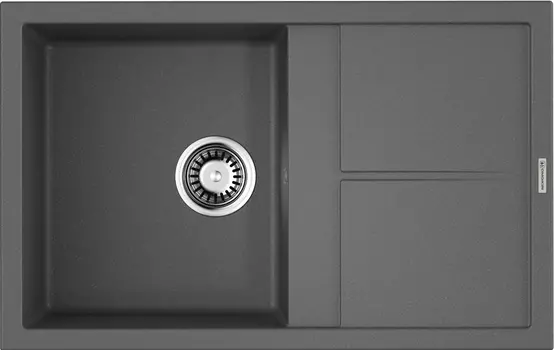 Мойка кухонная Omoikiri Sumi Tetogranit 79х50 серый матовый, платина