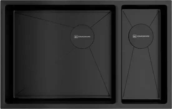 Мойка кухонная Omoikiri Taki 69.5х44 L черный, графит