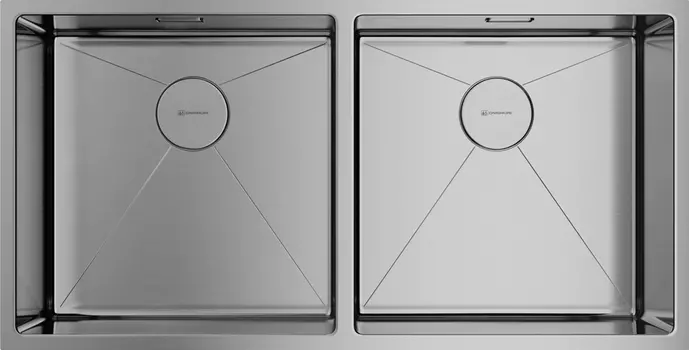 Мойка кухонная двойная Omoikiri Taki 86.5х44 нержавеющая сталь