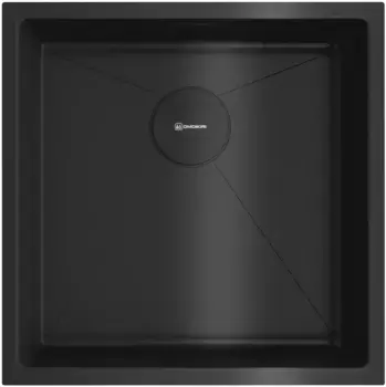 Мойка кухонная Omoikiri Taki 44х44 черный матовый, графит