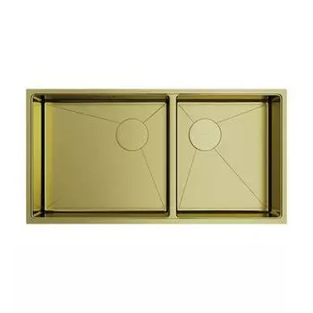 Мойка кухонная двойная Omoikiri Taki 85х44 светлое золото