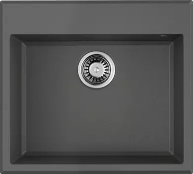 Мойка кухонная Omoikiri Tedori Tetogranit 57х51 серый матовый, платина