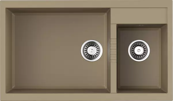 Мойка кухонная Omoikiri Tedori Tetogranit 86х50 бежевый матовый, шампань