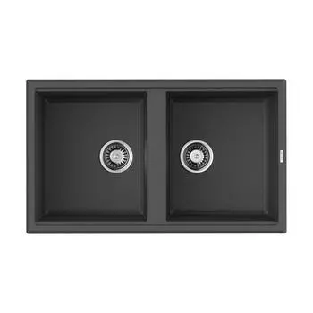 Мойка кухонная Omoikiri Tedori Tetogranit 86х51 серый матовый, платина