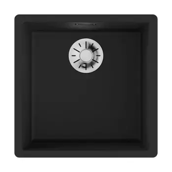 Мойка кухонная Omoikiri Yamakawa Artceramic 43.3x43.3 черный матовый, графит