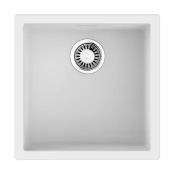 Мойка кухонная Omoikiri Yamakawa Tetogranit 45.6х45.6 белый матовый