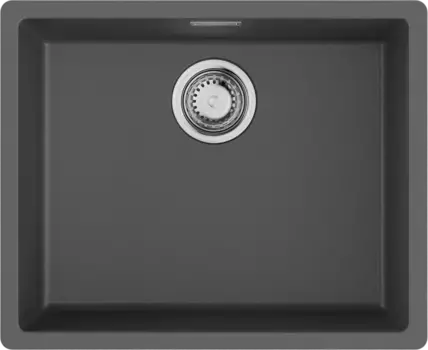 Мойка кухонная Omoikiri Yamakawa Tetogranit 45.6x55.6 серый матовый, платина
