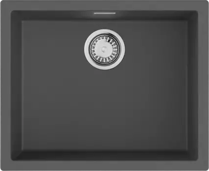 Мойка кухонная Omoikiri Yamakawa Tetogranit 55.6x45.6 серый матовый, платина