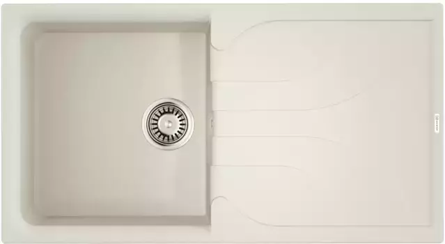 Мойка кухонная Omoikiri Yasugata Tetogranit 100х51 белый матовый