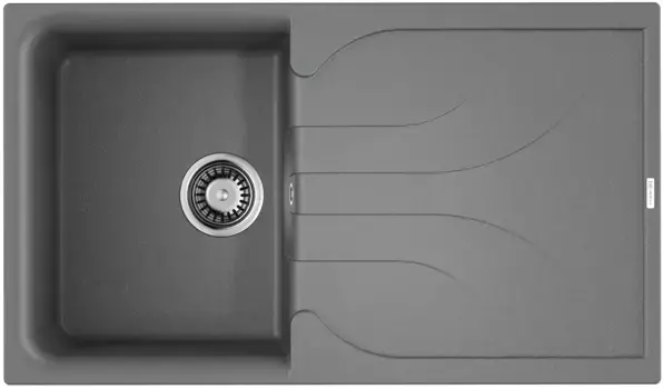 Мойка кухонная Omoikiri Yasugata Tetogranit 86х50 серый матовый, leningrad grey