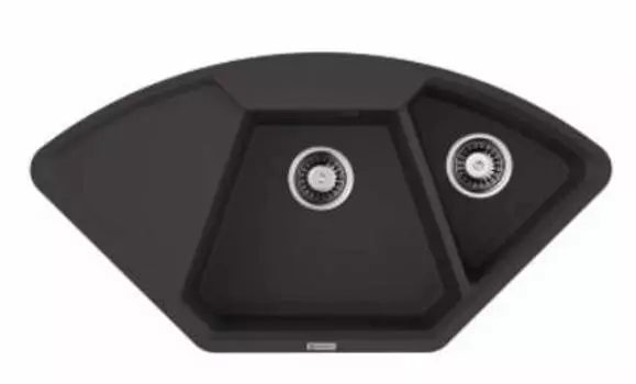 Мойка кухонная двойная Omoikiri Yonaka 98х51 черный матовый