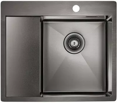Мойка кухонная Paulmark Alster 59 R темный хром
