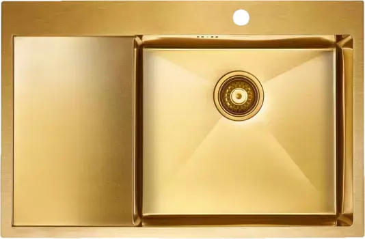 Мойка кухонная Paulmark Kroner PM217851-BGR брашированное золото R