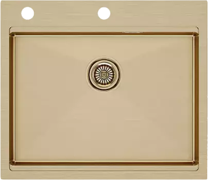 Мойка кухонная Paulmark Kroner-Pro PM705951-BG брашированное золото