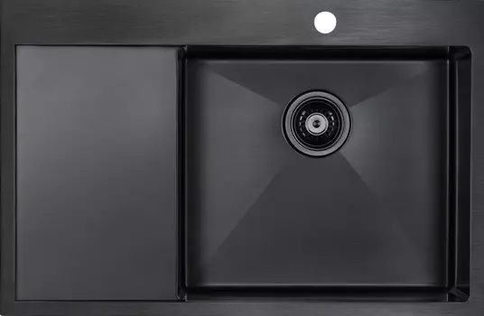 Мойка кухонная Paulmark Elde 78 R темный хром