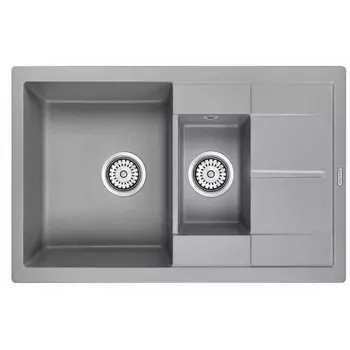 Мойка кухонная Paulmark Feste 77.5 серый матовый