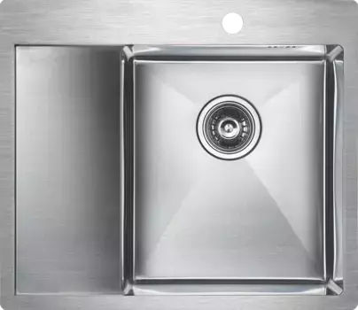 Мойка кухонная Paulmark Kroner PM225951-BSR брашированная нержавеющая сталь R