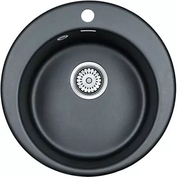 Мойка кухонная Paulmark Gelegen 50 PM404800-BLM черный металлик