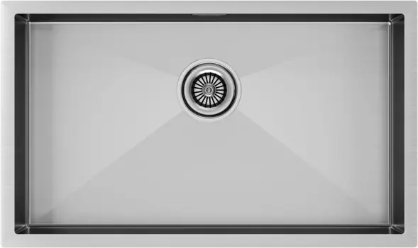 Мойка кухонная Paulmark Gerberg PM257444-BS брашированная нержавеющая сталь