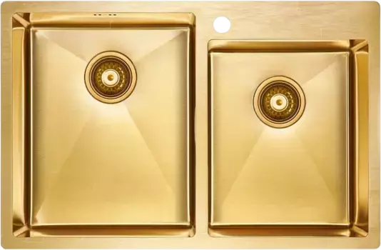 Мойка кухонная Paulmark Kroner PM237851-BG брашированное золото