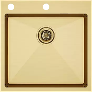 Мойка кухонная Paulmark Kroner-Edge PM775151-BG брашированное золото
