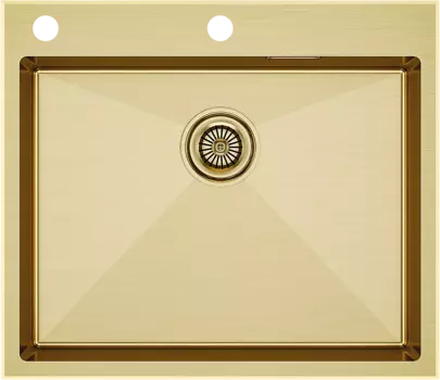 Мойка кухонная Paulmark Kroner-Edge PM775951-BG брашированное золото