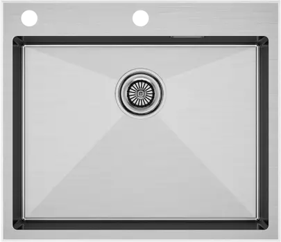 Мойка кухонная Paulmark Kroner-Edge PM775951-BS брашированная сталь