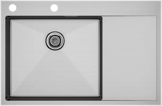 Мойка кухонная Paulmark Kroner-Edge PM777851-BSL брашированная сталь
