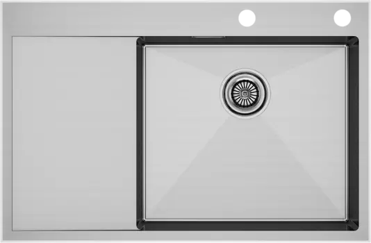 Мойка кухонная Paulmark Kroner-Edge PM777851-BSR брашированная сталь