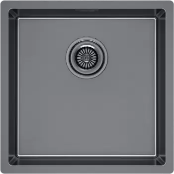 Мойка кухонная Paulmark Lassan LA44-GM вороненая сталь