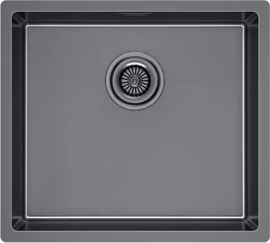 Мойка кухонная Paulmark Lassan LA49-GM вороненая сталь