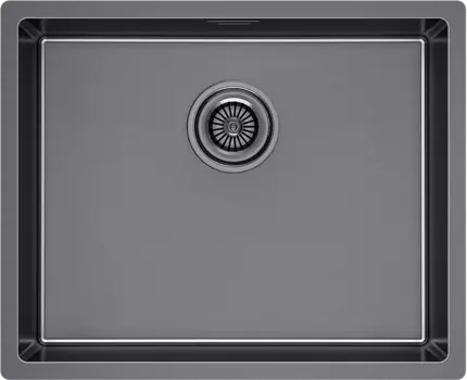 Мойка кухонная Paulmark Lassan LA54-GM вороненая сталь