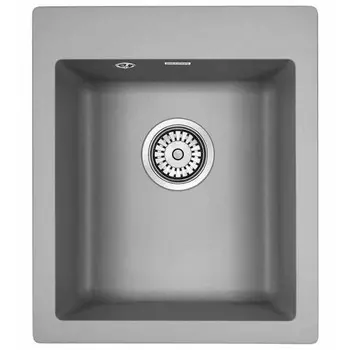 Мойка кухонная Paulmark Leer 41.5 серый матовый