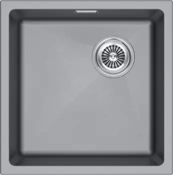 Мойка кухонная Paulmark Lumi LU45SK-GRM серый металлик