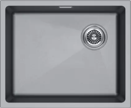 Мойка кухонная Paulmark Lumi LU55SK-GRM серый металлик