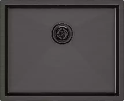 Мойка кухонная Paulmark Next PM215444-GM вороненая сталь