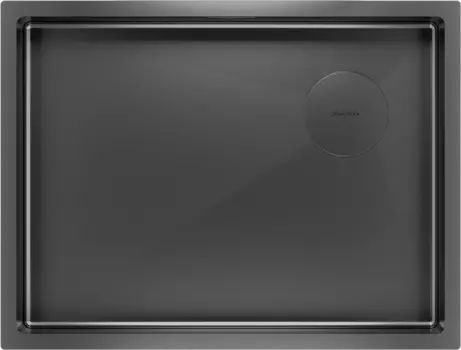 Мойка кухонная Paulmark Next-Skew PM885844-GM вороненая сталь